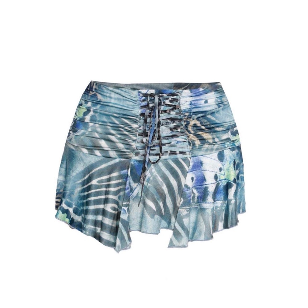 Naydia Skirt- Blue Butterfly